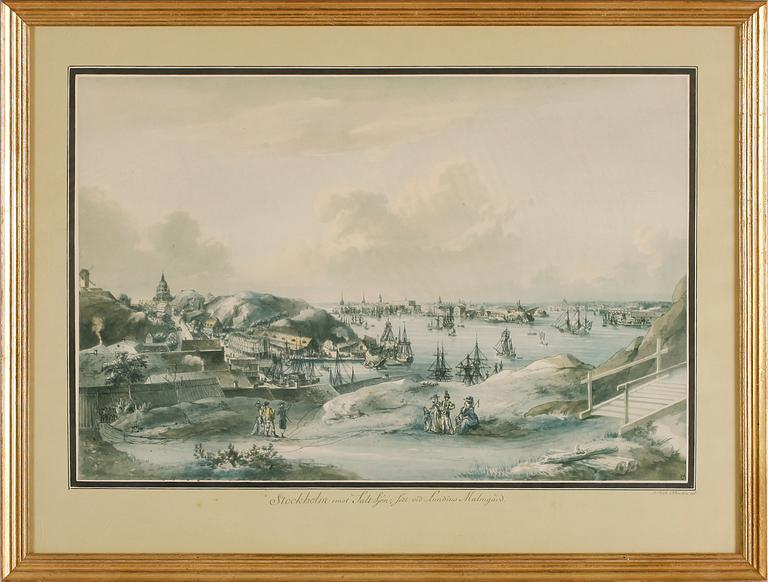 LITOGRAFISKA TRYCK, 6 st, efter JF Martin.