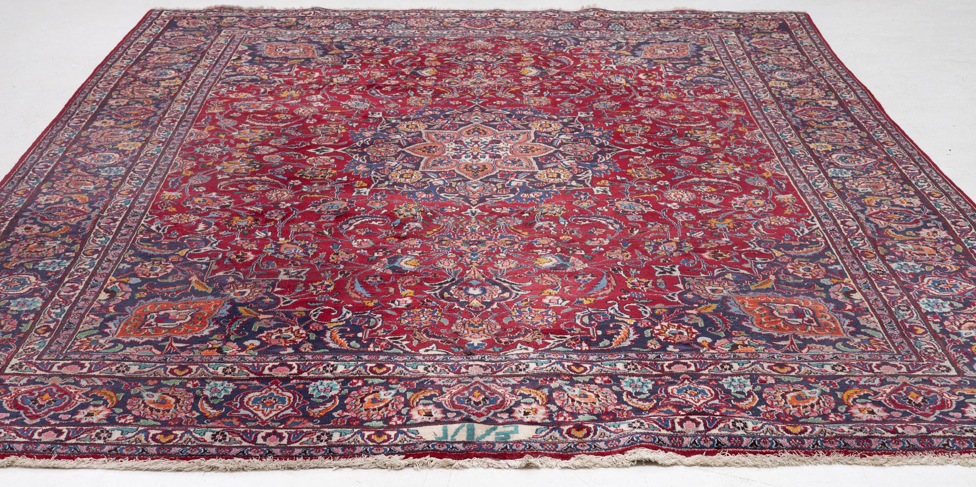 Rug, Keshan, signed, approx. 385 x 300 cm.