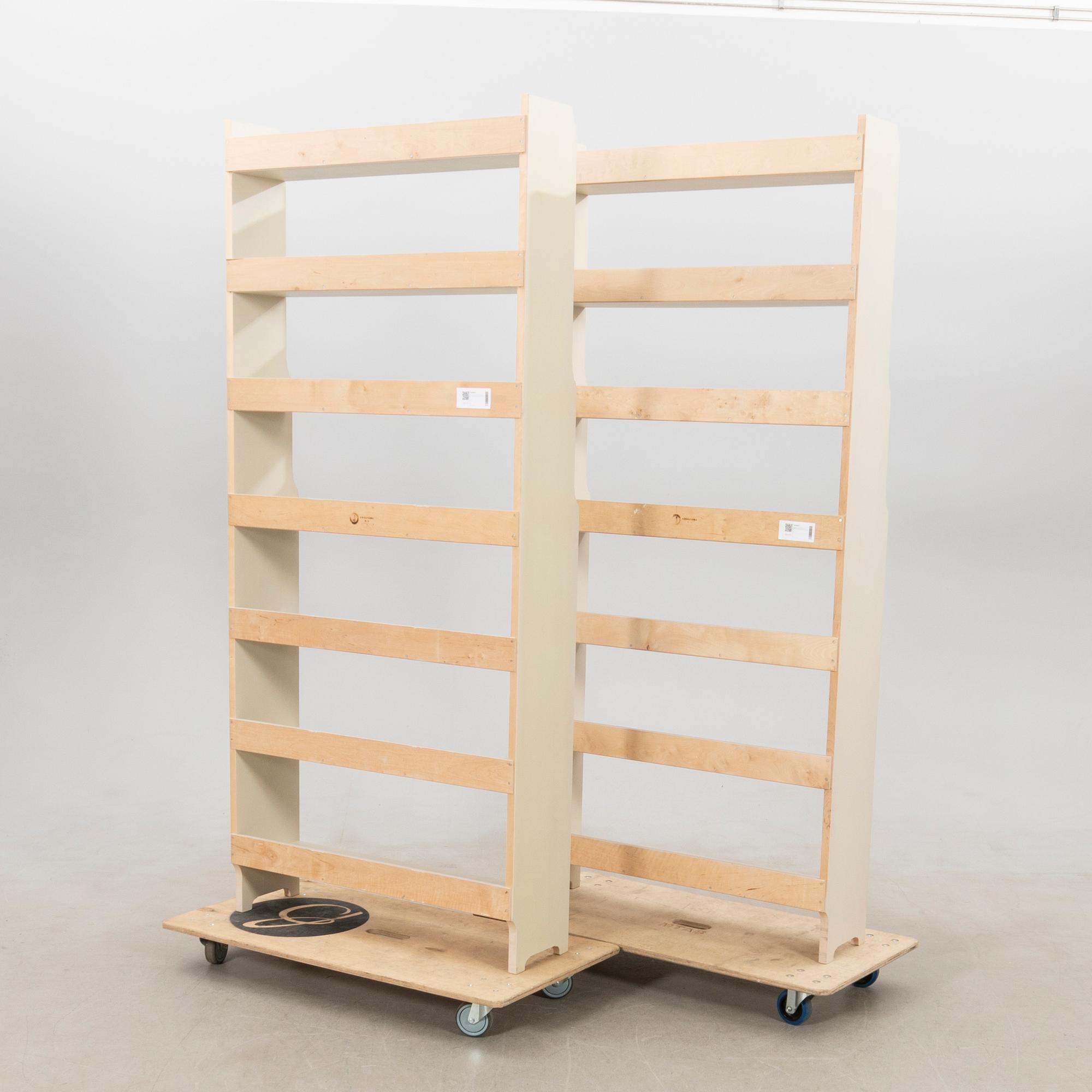 Bookcases 1 pair, "Ekolsund" from IKEA's 18th-century series, late 20th century.