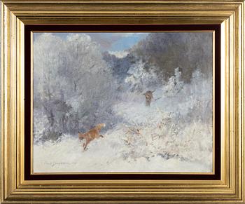 Mosse Stoopendaal, oil on canvas, signed and dated 1944.