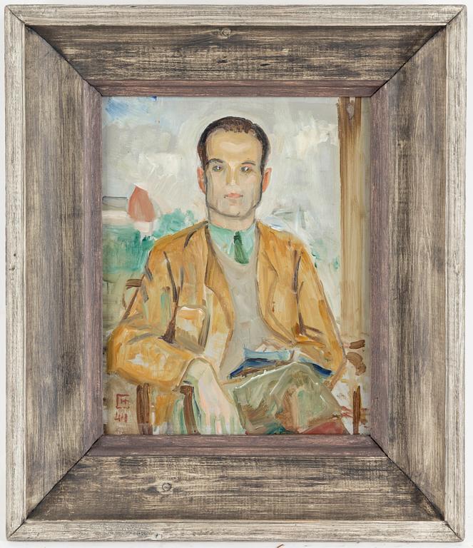 HUGO GEHLIN, Oil on åanel, signed and dated -44.