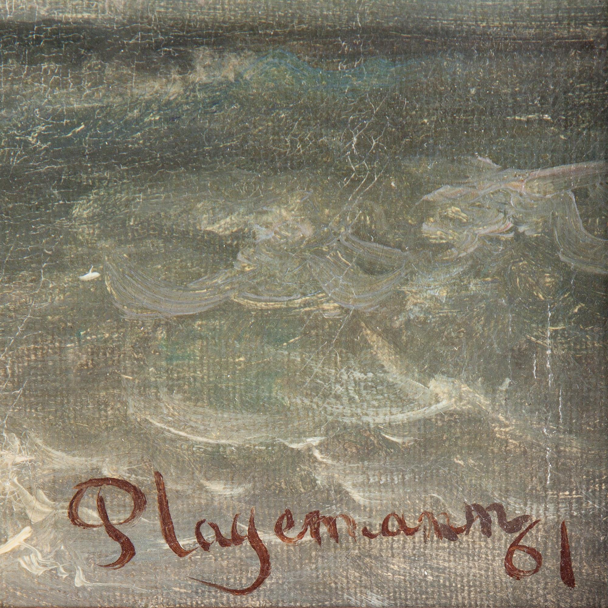 ARNOLD PLAGEMANN, olja på duk. Signerad och daterad 61.