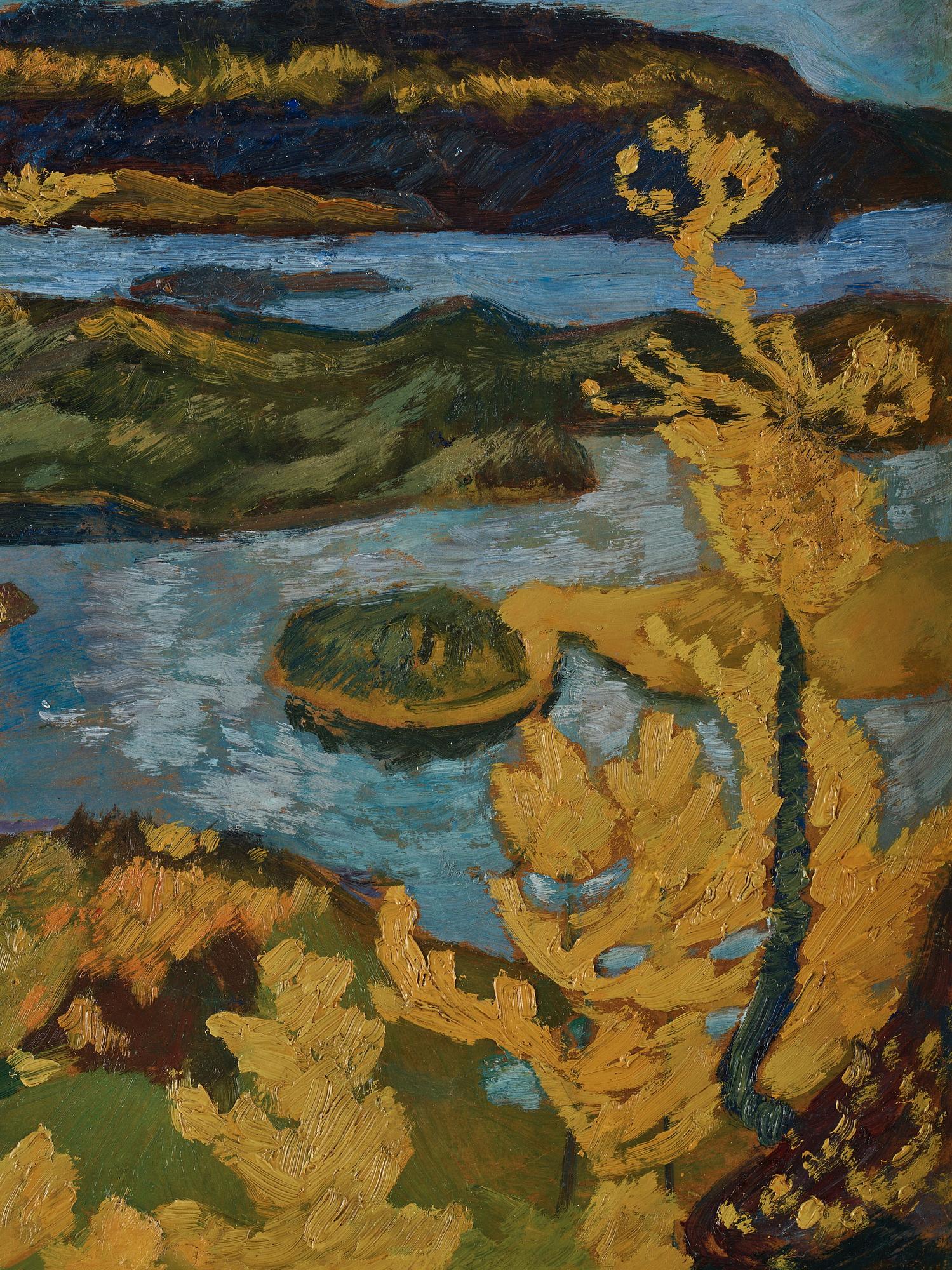 Helmer Osslund, "Höst vid Ångermanälven" (Autumn by the Ångerman).