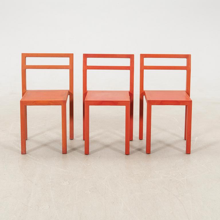 Boris Berlin & Poul Christiansen (Komplot design), chairs 7 pcs "Non" for Källemo 2000s.