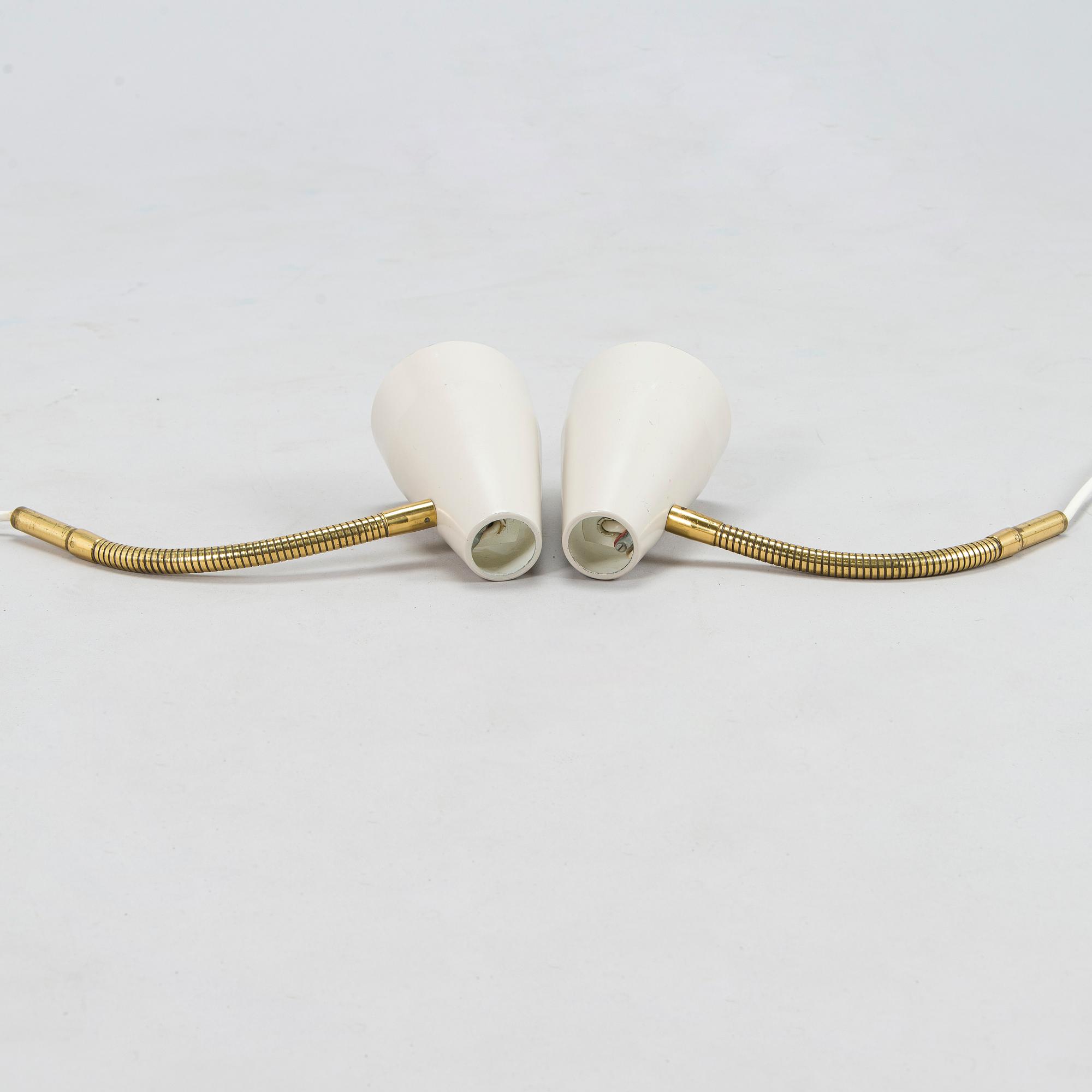 Lisa Johansson-Pape, a pair of 1960's '50-056/2, wall lights for Stockmann Orno.