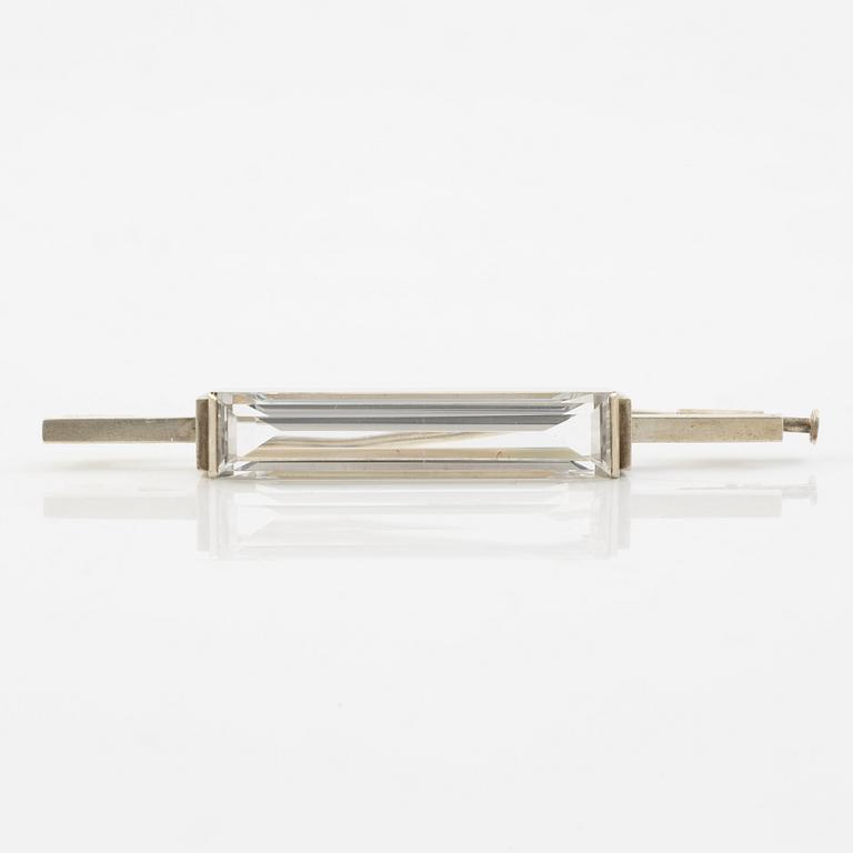 Wiwen Nilsson, brooch silver with rock crystal.