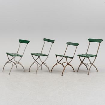 Four first half of the 20th century chairs.