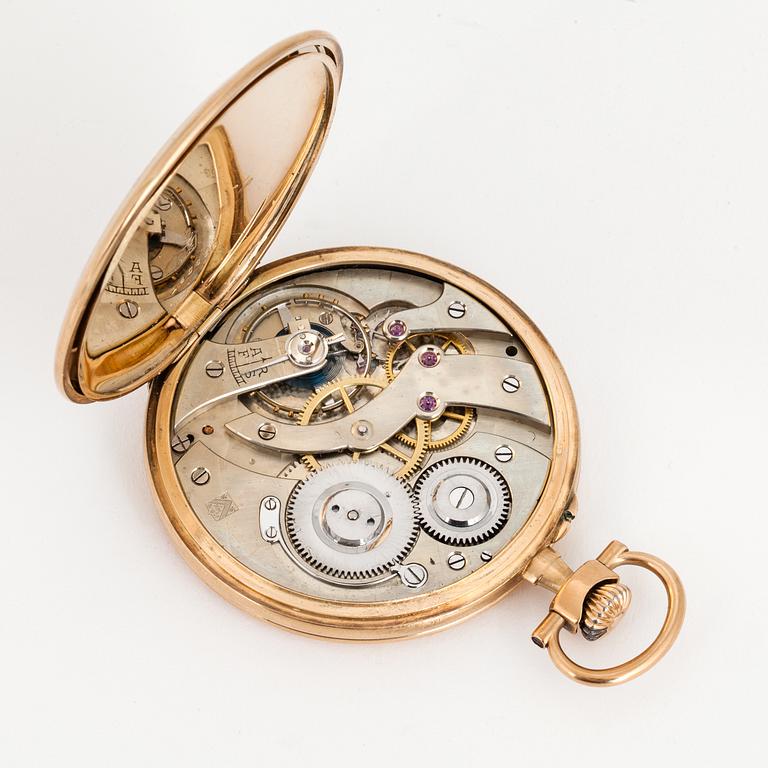 HENRY MOSER & CIE, pocket watch, 50,5 mm, hunter.