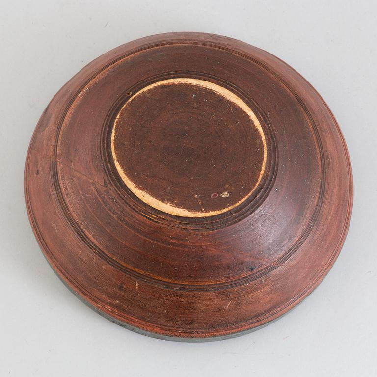 A BOWL, signed ONS and dated 1820.