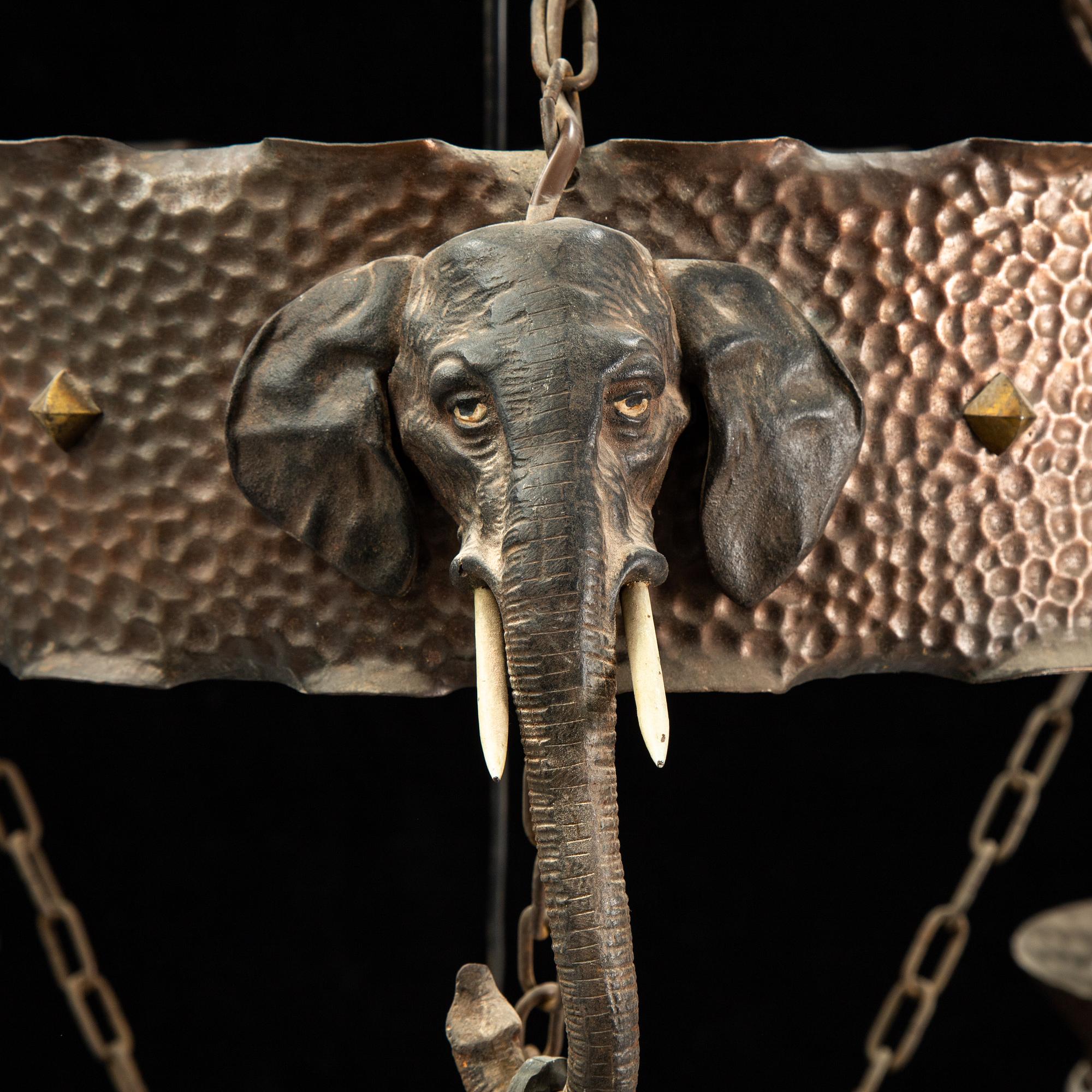 An early 20th Century ceiling light.