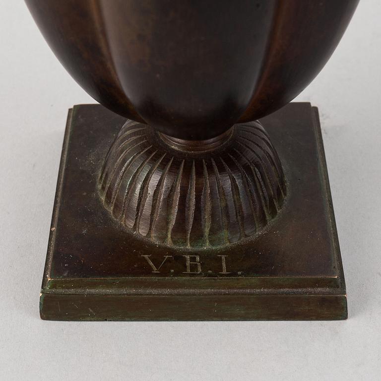 Two Swedish Grace bronze vases from GAB Brons, 1920's/30's.