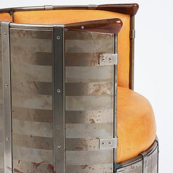 Mats Theselius, an "Älgskinnsfåtöljen" armchair, ed. 230/360, Källemo, Värnamo, post 1991.