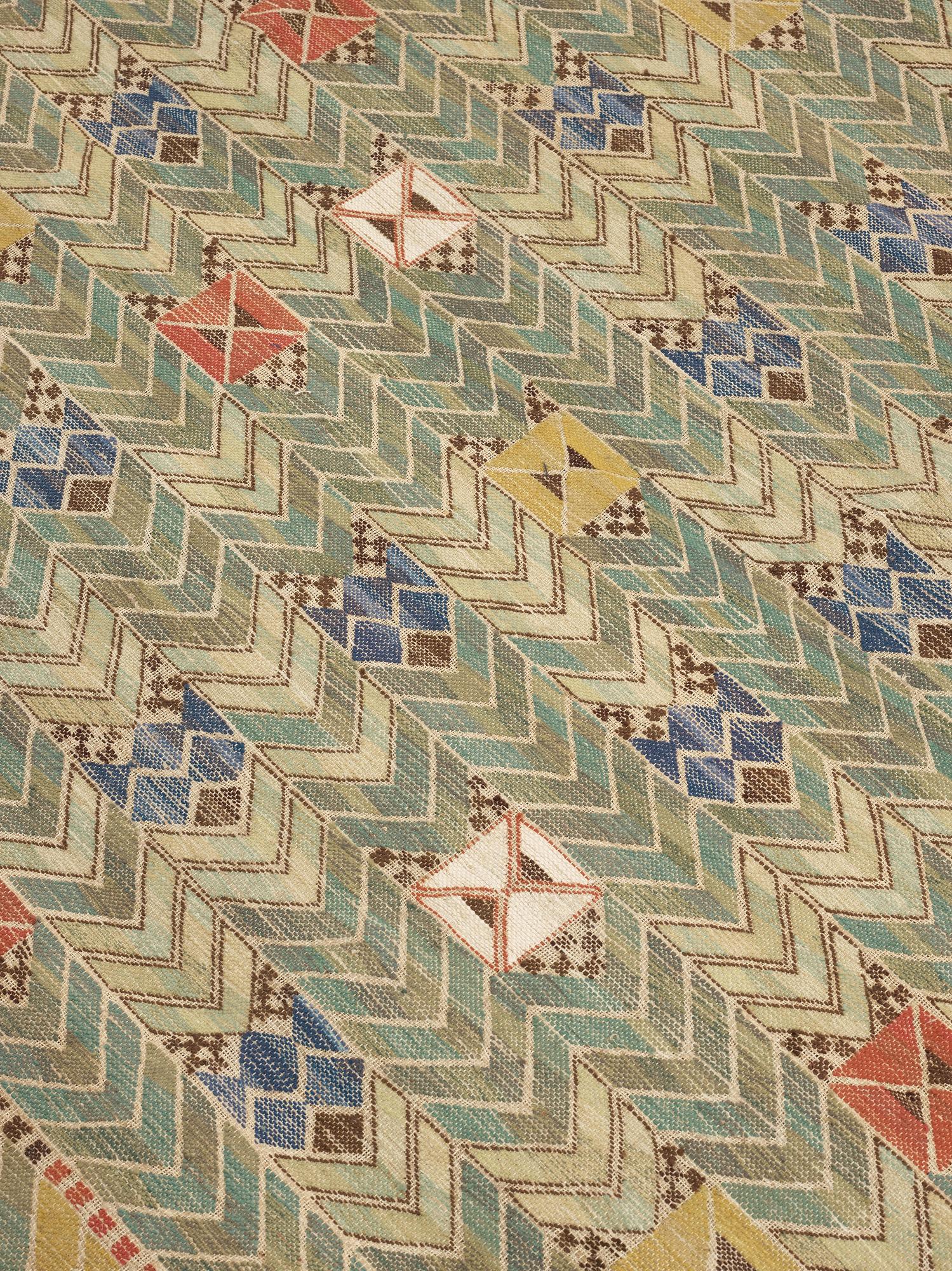 DRAPERI. "Rågen". Inplock på linnebotten. 232 x 168,5 cm. Signerat AB MMF.