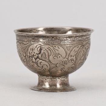 SUPKOPP, silver, Europa, 1700-tal. Vikt ca 13 gr.