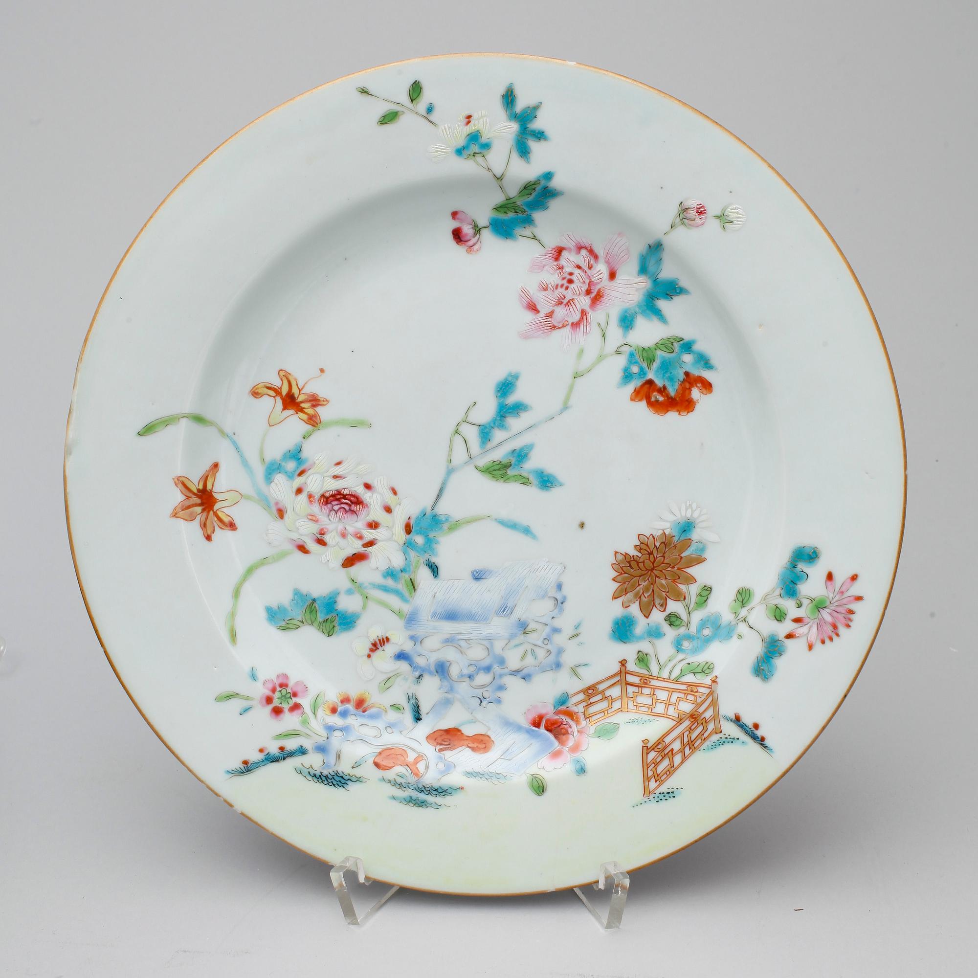 PARTI PORSLIN, 13 delar, Kina, sen Qingdynasti.