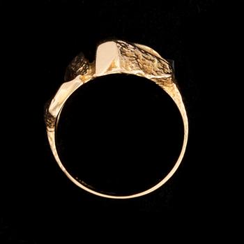 RING, 14K guld, turmalin. Björn Weckström, Lapponia. Vikt ca 7,1 g.