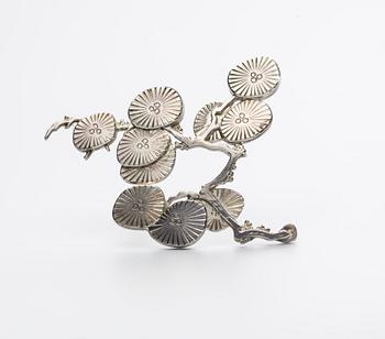 BROSCH, Wiwen Nilsson, Lund 1955, nr 28, sterling silver vikt ca 18 g.