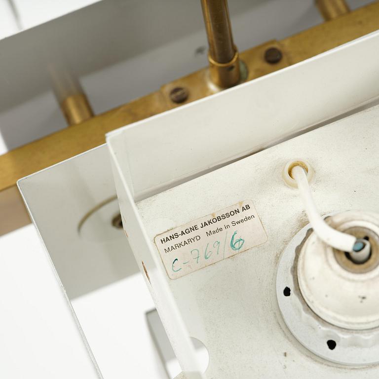 Hans-Agne Jakobsson, a "Selectra" ceiling lamp model "C 769/6", Hans-Agne Jakobsson AB, Markaryd, 1960s-70s.