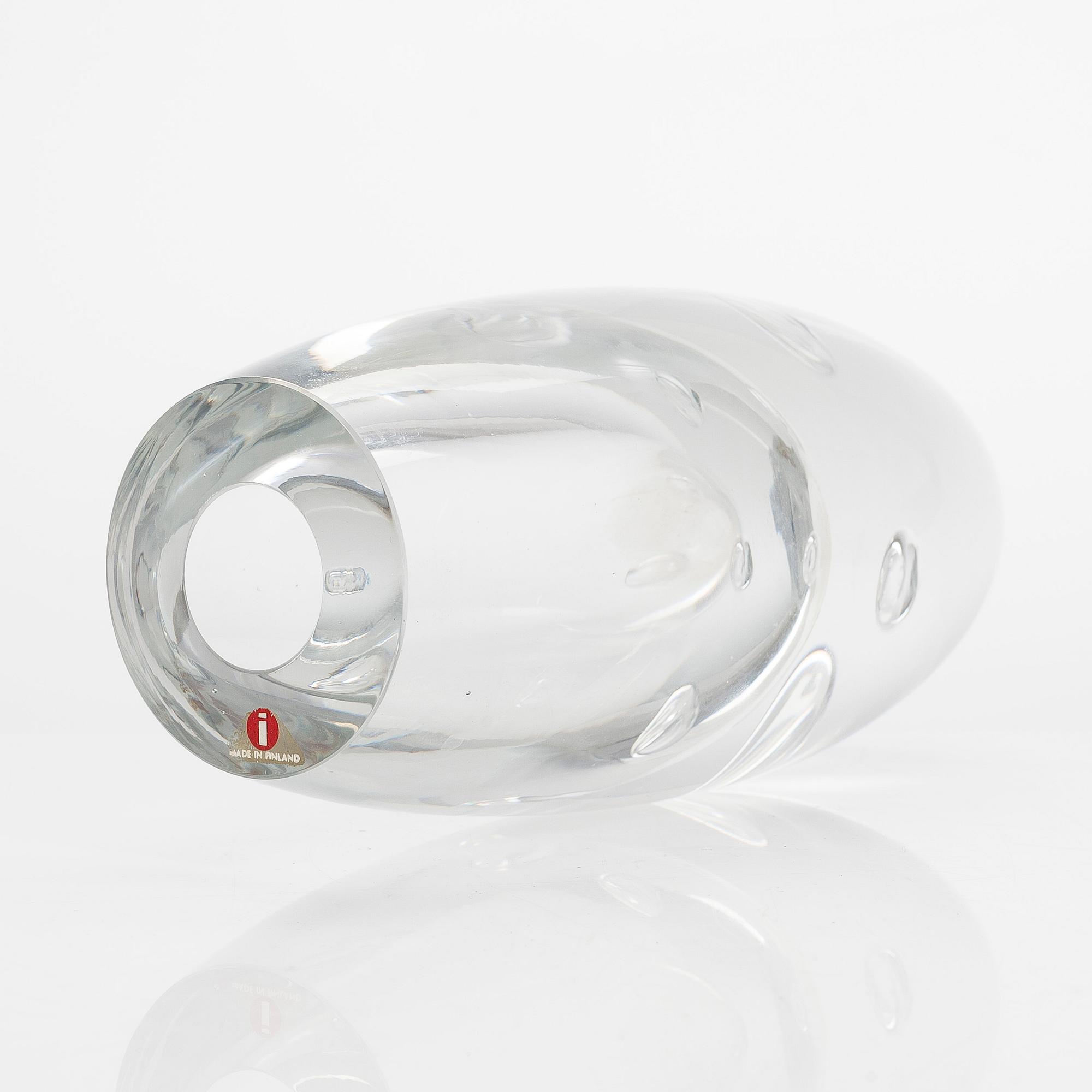 Timo Sarpaneva, glasskulptur, "Claritas", signerad Timo Sarpaneva 61/1985.