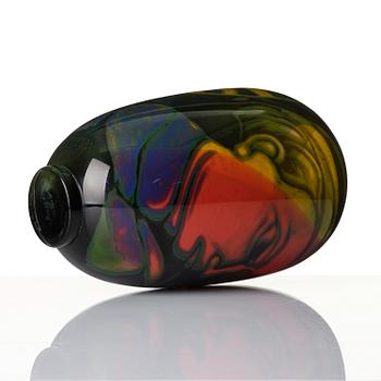 Eva Englund, a unique graal glass vase, Muraya, Sweden 1993.