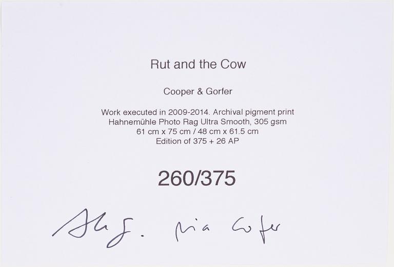 Cooper & Gorfer, archival pigment print, signed 260/375 verso.