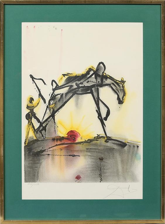 SALVADOR DALÍ, färglitografi, signerad och numrerad 247/250.