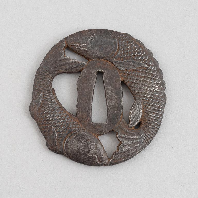 Tsuba, Japan, mei, Edo,.