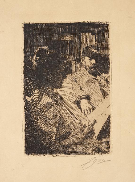 Anders Zorn, "Reading" (Mr. and Mrs. Charles Deering).