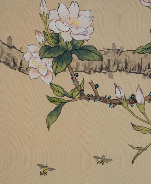 Unidentified artist, two watercolour paintings, 20th century.