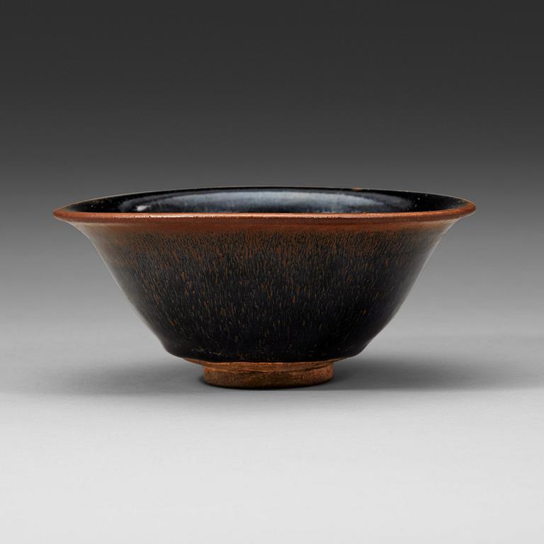 A Temmoku bowl, Song dynasty (906-1279).