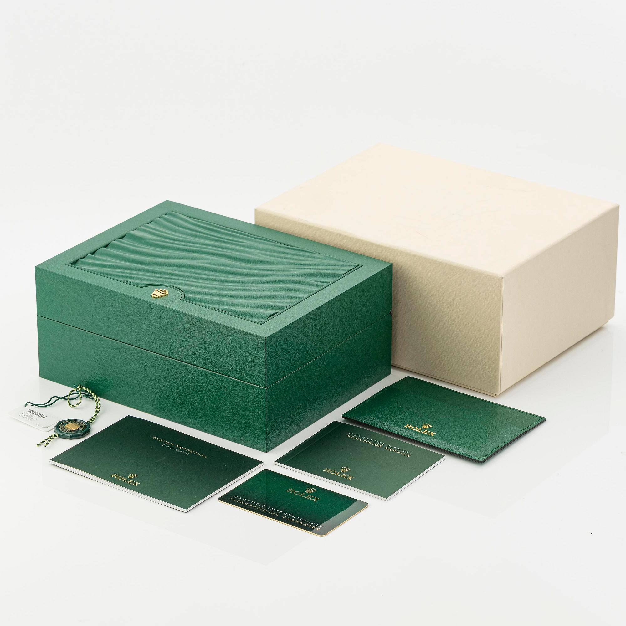 Rolex, Day-Date 40, "Money Green Dial", ca 2024.