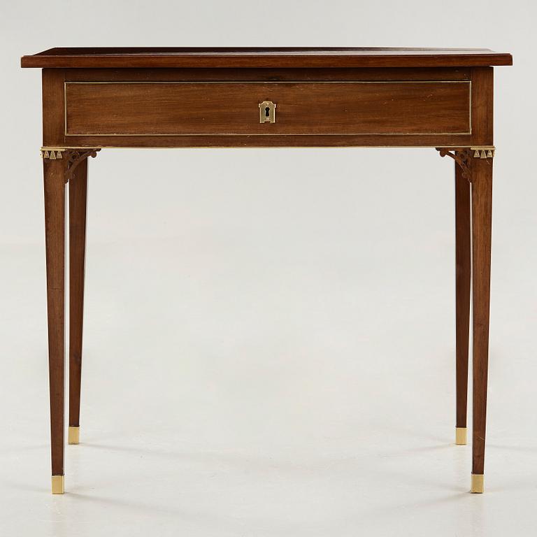 A late Gustavian late 18th century writing table.