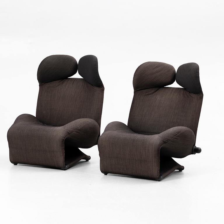 Toshiyuki Kita, Lounge chairs, a pair, “Wink”, Cassina, 1980s,