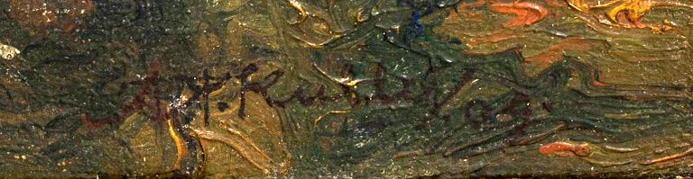 AXEL KULLE, oil on canvas signed and dated.