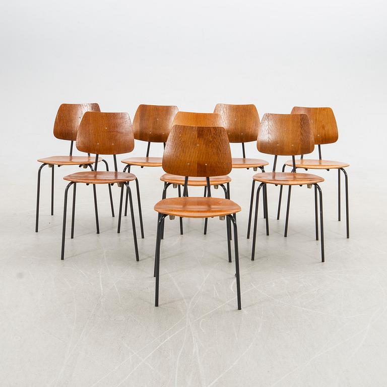 Chairs 8 pcs mid-20th century.