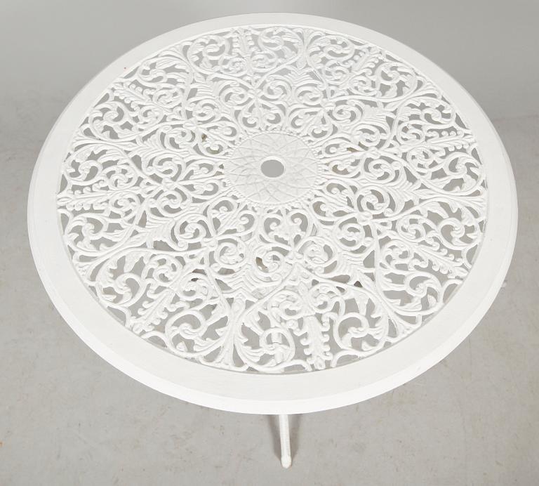 TRÄDGÅRDSMÖBEL, 3 del, aluminium, 1900-talets andra hälft.