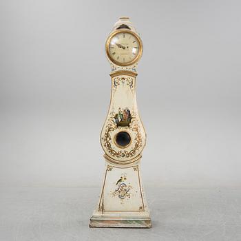 An 18th Century painted long case clock.