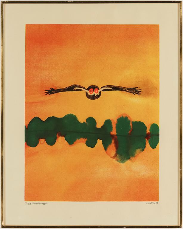 HANS VIKSTEN, LLithographs in colour, 3, signed.