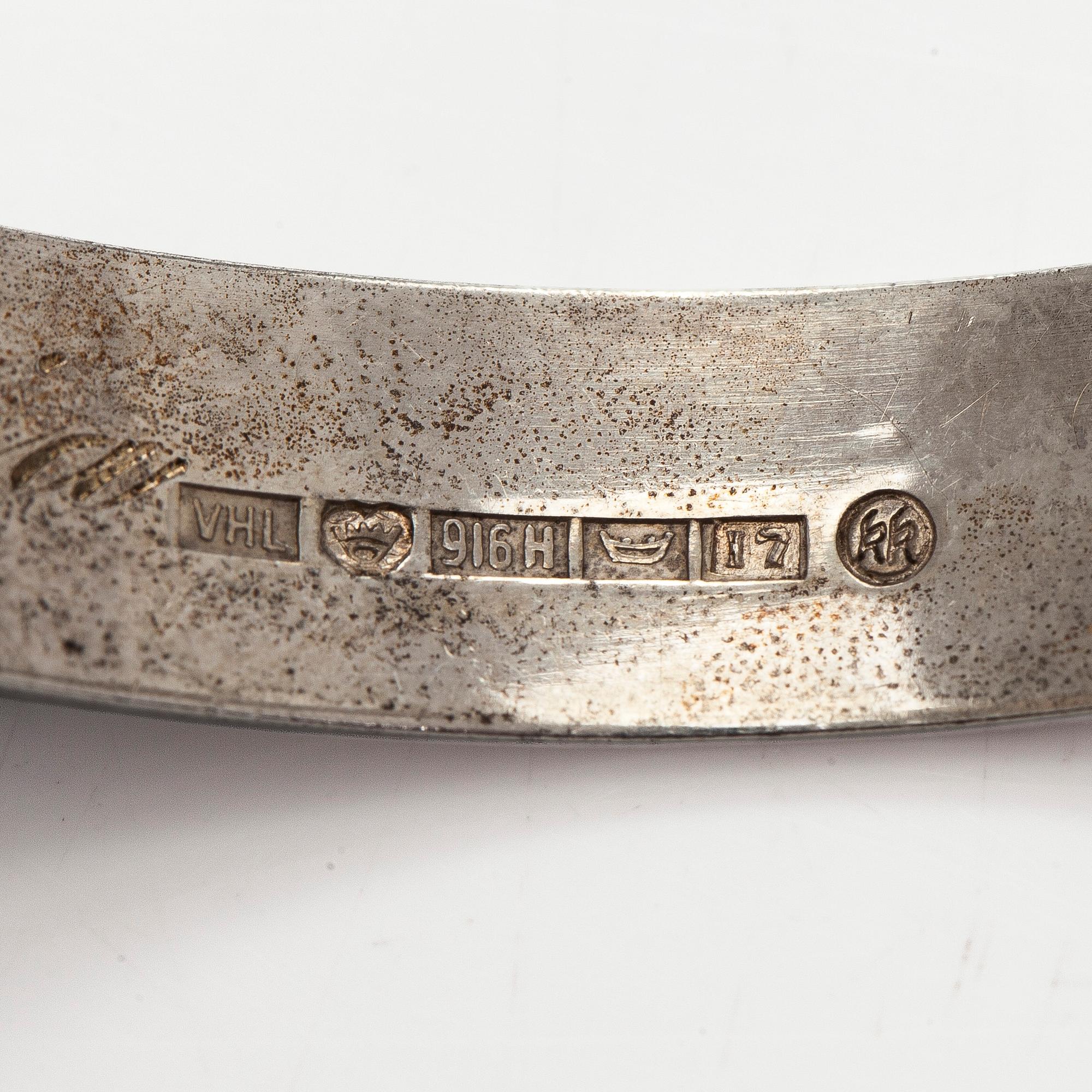 Kalevala Koru, armband, 3 st, silver, Helsingfors 1962- 1998.