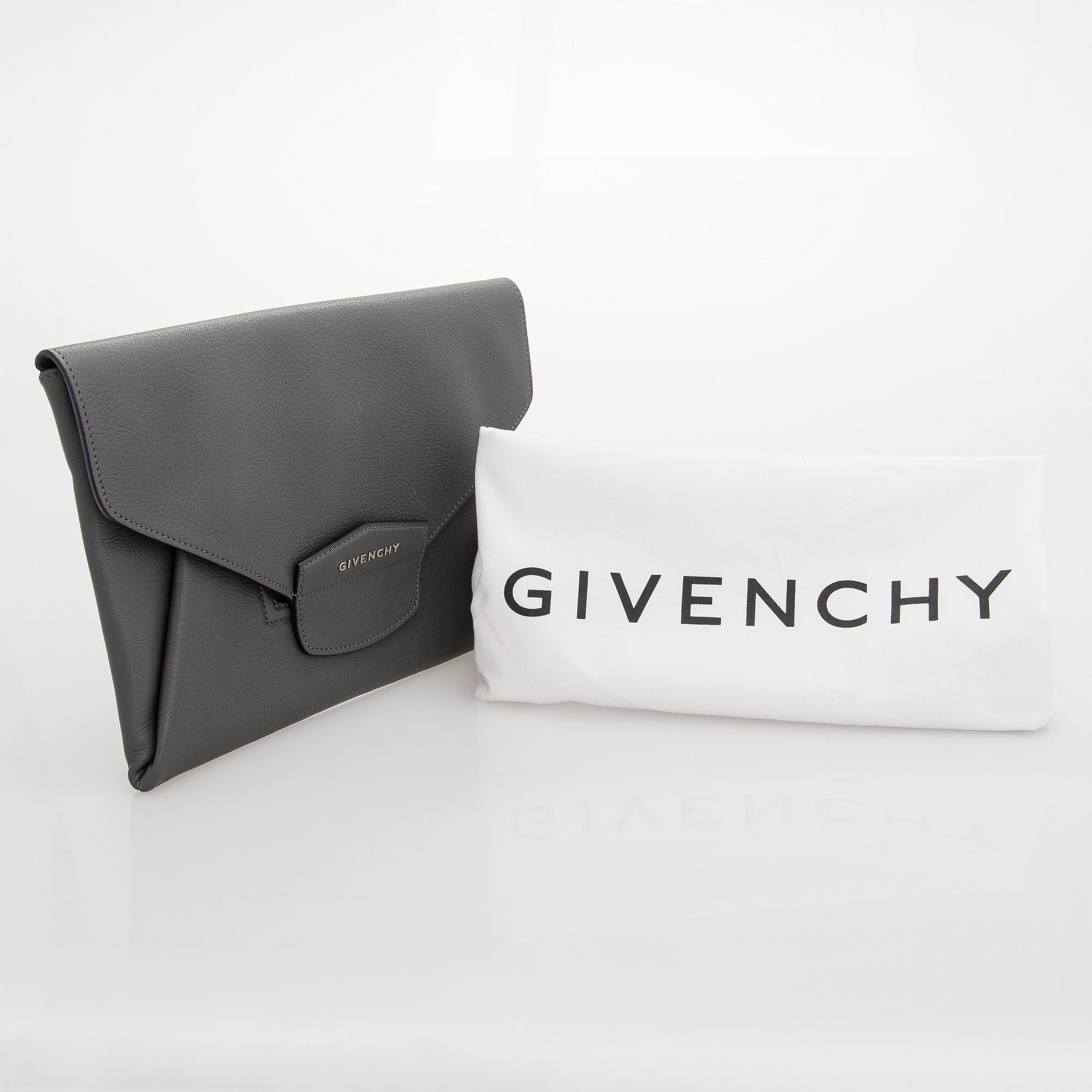 Givenchy, A 'Antigona' goat leather clutch.