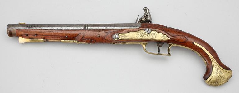 FLINTLÅSPISTOL, 1700-tal.