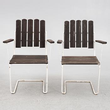 Arthur Lindqvist, six model A2 garden chairs, Grythyttan, Sweden.