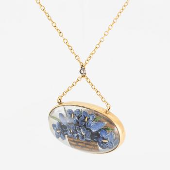 Necklace, "Essex crystal", Victorian, 19th century.