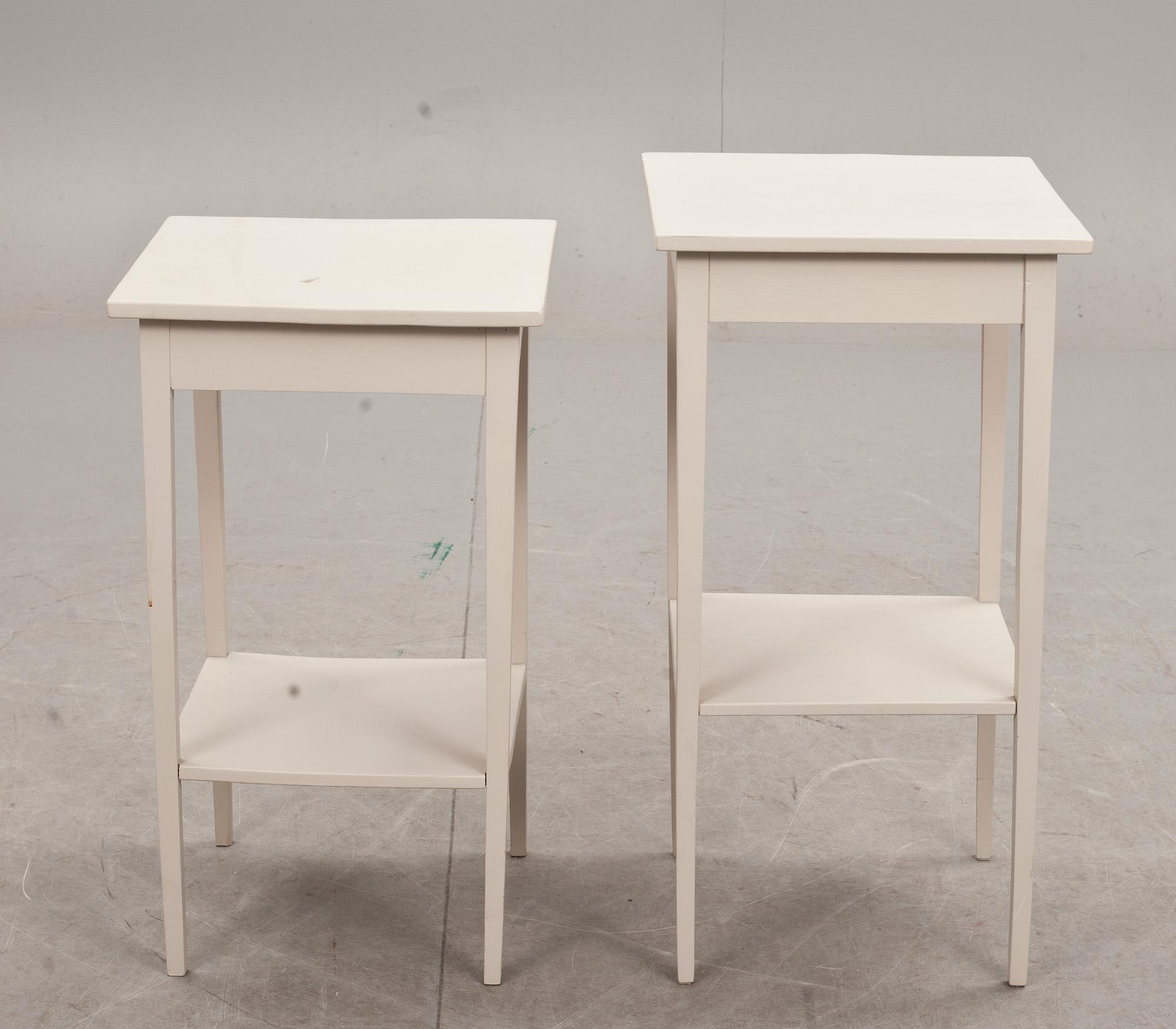 SÄNGBORD, 2 st, 1900-tal.