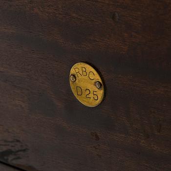 Matbord och stolar, 8 st, mahogny, regency-stil, 1900-talets slut.