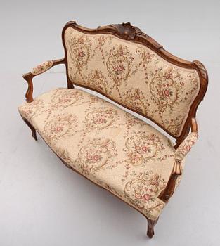 SOFFA, Frankrike, rokokostil, 1800-talets andra hälft.