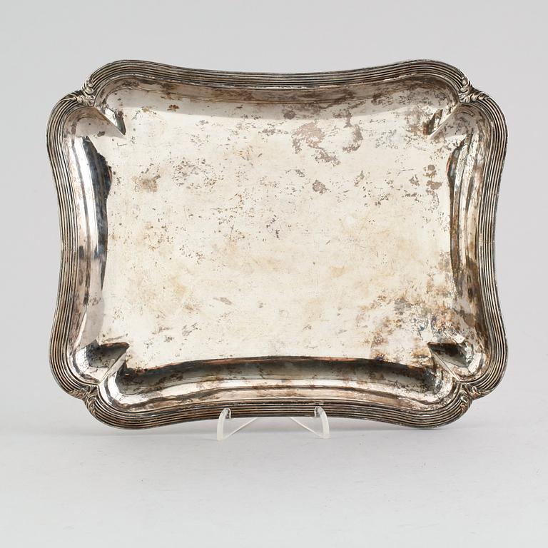 A Swedish 18th century silver dish, marks of  Jonas Thomasson Ronander, Stockholm 1778.