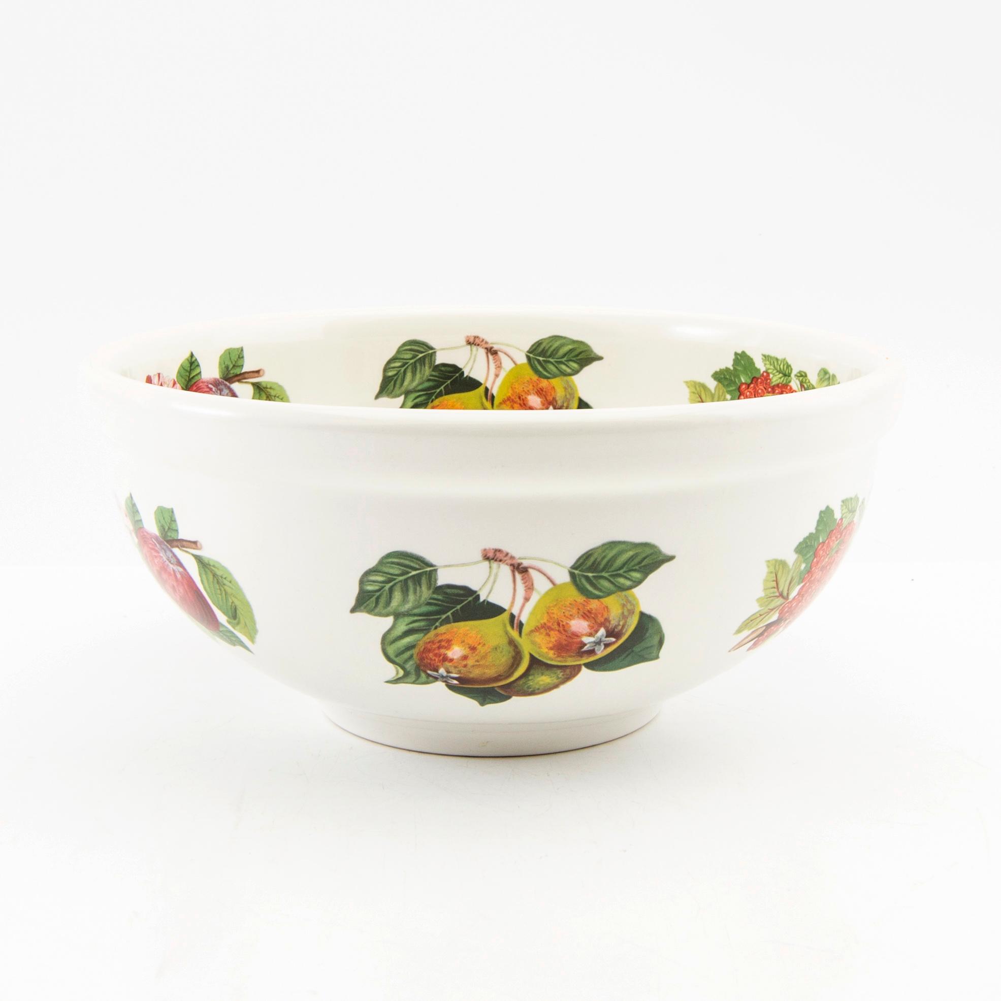 Susan Williams-Ellis, service approximately 92 pieces "Pomona" for Portmeirion, England, earthenware, late 20th century.