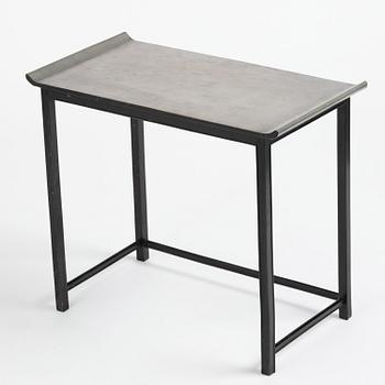 Firma Svenskt Tenn, a pewter top tea table model "A 423", Stockholm, 1930s.