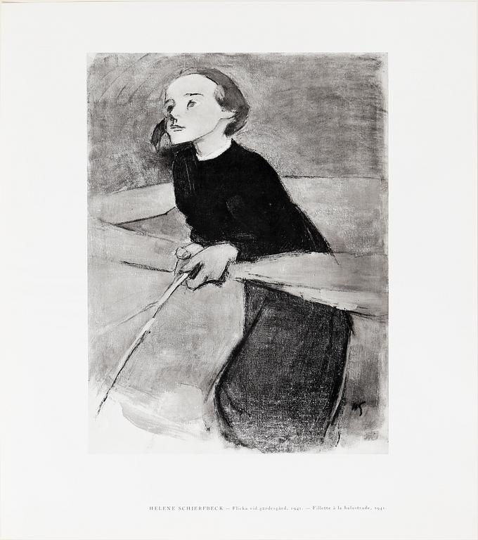 HELENE SCHJERFBECK, portfolio with 48 black and white reproductions, Stockholm 1945.